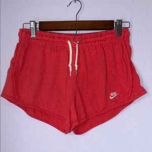 Nike Women's Red Coral Drawstring Shorts Size Small